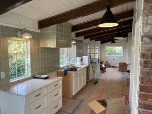 Kitchen remodel with new lighting